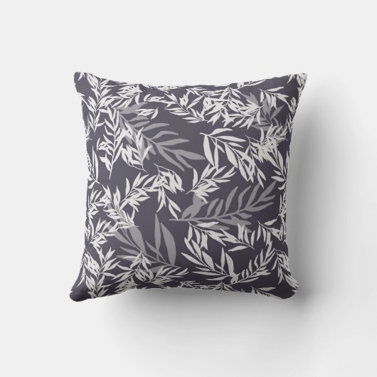 Olive tree - dark blue クッション (裏面)