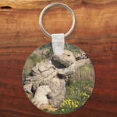 Olive Tree in Yoga Position  キーホルダー (裏面)