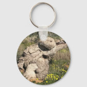 Olive Tree in Yoga Position  キーホルダー (裏面)