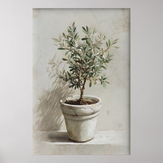 Olive Tree Print, Spring Landscape Digital, 19th ポスター (正面)
