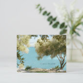 Olive trees and Ionian sea, Kassiopi, Corfu island ポストカード (スタンド正面)