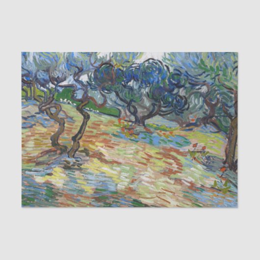 Olive Trees by Vincent van Gogh 薄葉紙 (正面)