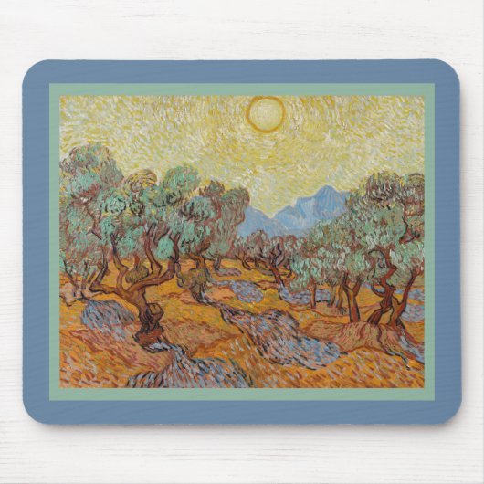 Olive Trees Vincent Van Gogh Impressionism Replica マウスパッド (正面)