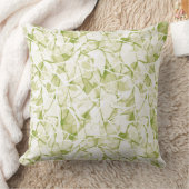 olive-white abstract fashionable modern pattern クッション (ブランケット)