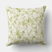 olive-white abstract fashionable modern pattern クッション (裏面)