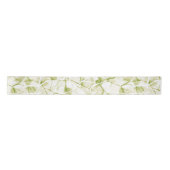 olive-white abstract fashionable modern pattern サテンリボン (正面)