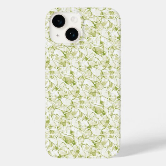 olive-white abstract fashionable modern pattern Case-Mate iPhoneケース (裏面)