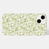 olive-white abstract fashionable modern pattern Case-Mate iPhoneケース (裏面 (横))