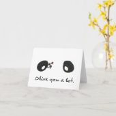 Olive You A Lotly, hand drawn greeting card カード (黄色い花)