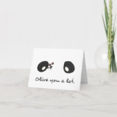 Olive You A Lotly, hand drawn greeting card カード (正面)