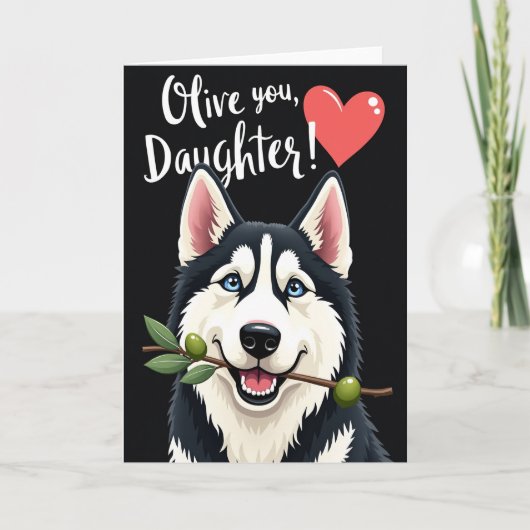 Olive You Daughter Themed Card カード (正面)