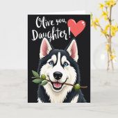 Olive You Daughter Themed Card カード (黄色い花)