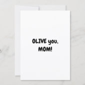 Olive you Mom, Mother's Day Flat シーズンカード (裏面)