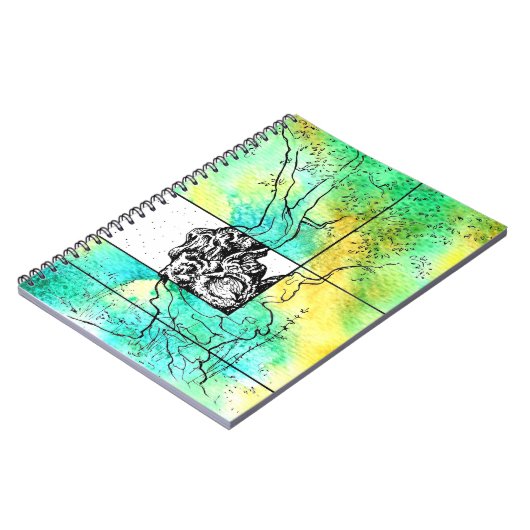 Olivenbaum Tuschezeichnung ノートブック (左側)