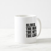 Oliverという名の男、伝説の人 コーヒーマグカップ (正面右)