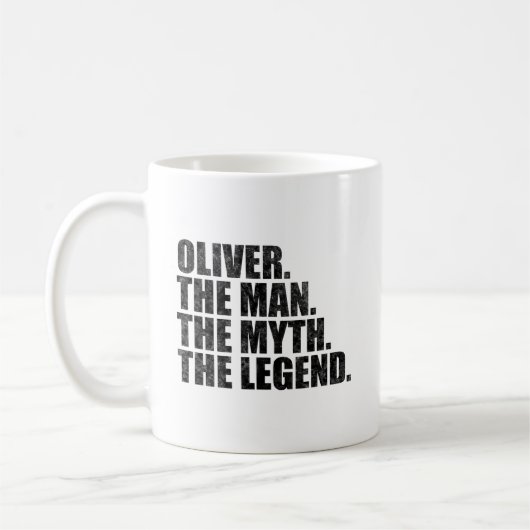 Oliverという名の男、伝説の人 コーヒーマグカップ (左)