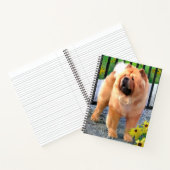 OLIVER Chow Chow 8 1/2 x 11スパイラルノートブック ノートブック (内部)