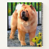 OLIVER Chow Chow 8 1/2 x 11スパイラルノートブック ノートブック (裏面)