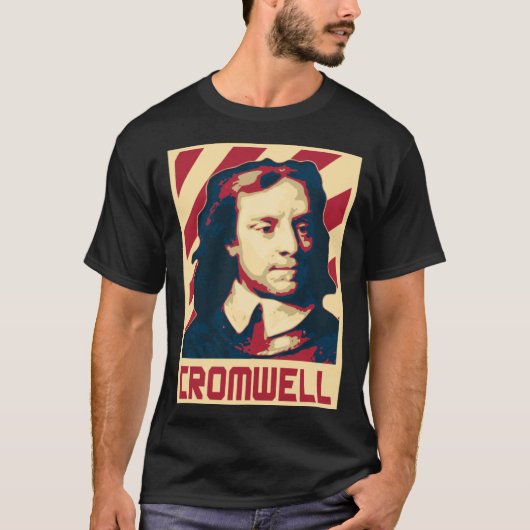 Oliver Cromwell English General and Stateman Tシャツ (正面)
