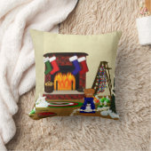 Oliver Decorates for Christmas クッション (ブランケット)