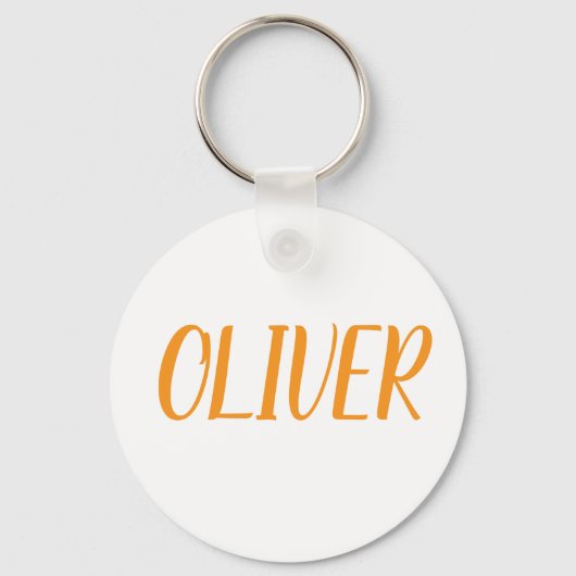 Oliver name Metal ring keychain キーホルダー (裏面)
