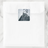 Oliver Otis Howard (写真b/w) スクエアシール (バッグ)