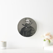 Oliver Otis Howard (1830-1909)、ロバート刻印 ラウンド壁時計 (ホーム)