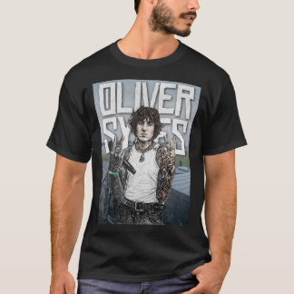 Oliver Sykes Illustration – Rock Star Portrait Tシャツ
