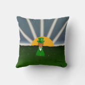 Oliver The Otter and Field of Kleeblatts Throw Pil クッション (裏面)