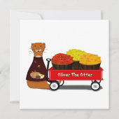 Oliver The Otter Gets Ready For Autumn カード (正面)