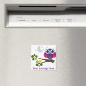 Oliver the Owl Customizable マグネット (インサイチュ (食洗機))
