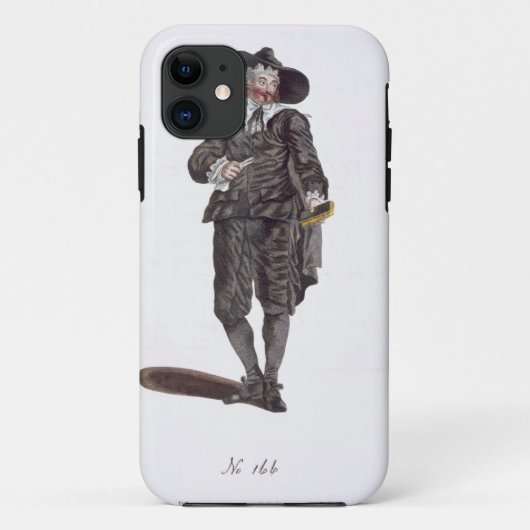 Oliverianの習慣、1650年(版木、銅版、版画) Case-Mate iPhoneケース (裏面)
