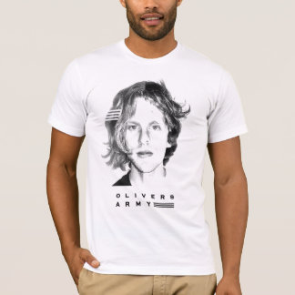 Oliversの軍隊の顔のデカール Tシャツ