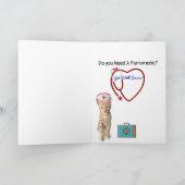 Oliver's Feline Well - Cat Get Well Card カード (内部)