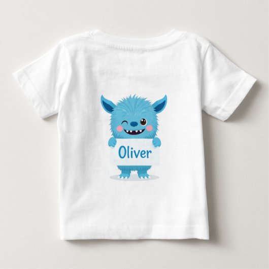 Oliver's Monster Calling Card ベビーTシャツ (裏面)
