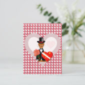 Oliver's Valentines Date With Data Background Thr ポストカード (スタンド正面)