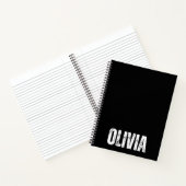 Oliviaパーソナライズされた付きノートブック ノートブック (内部)