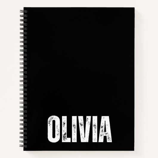 Oliviaパーソナライズされた付きノートブック ノートブック (正面)