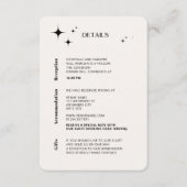 OLIVIAモダンアイボリー天囲いカード エンクロージャーカード (正面)