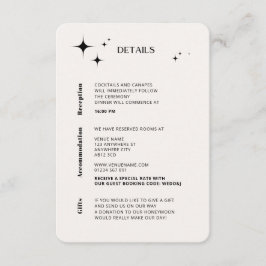 OLIVIAモダンアイボリー天囲いカード エンクロージャーカード