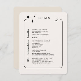 OLIVIAモダンアイボリー天囲いカード エンクロージャーカード