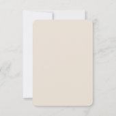 OLIVIAモダンアイボリー天空RSVP応答カード (裏面)