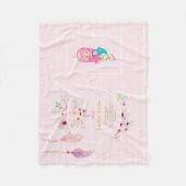 OLIVIA – 女の子の名前の意味ギフト – Mermaid Unicorn フリースブランケット (正面)