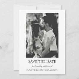 Olivia Christian エレガント Monogram Photo結婚's セーブザデート