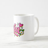 Olivia Coffee Mug, Personalized Olivia Name Cup コーヒーマグカップ (正面右)