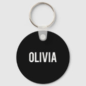 Olivia - Cool New Funny Name Fan Gift Tee キーホルダー (正面)