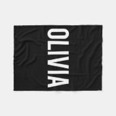 Olivia - Cool New Funny Name Fan Gift Tee  フリースブランケット (正面(横))