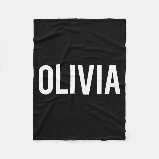 Olivia - Cool New Funny Name Fan Gift Tee  フリースブランケット (正面)