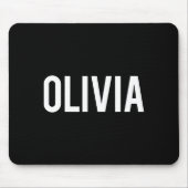 Olivia - Cool New Funny Name Fan Gift Tee  マウスパッド (正面)