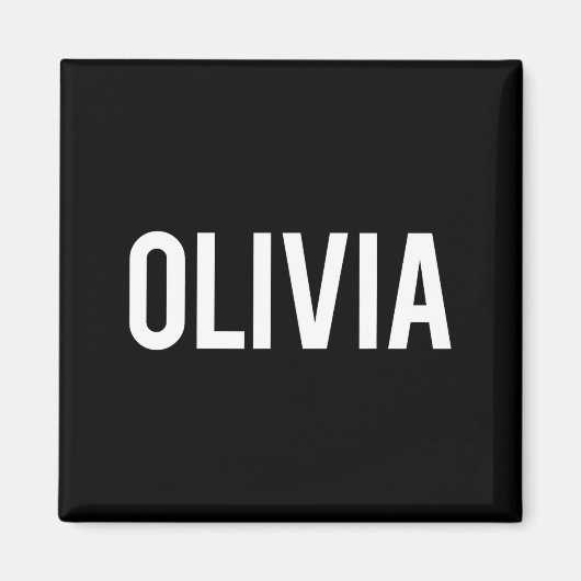 Olivia - Cool New Funny Name Fan Gift Tee  マグネット (正面)